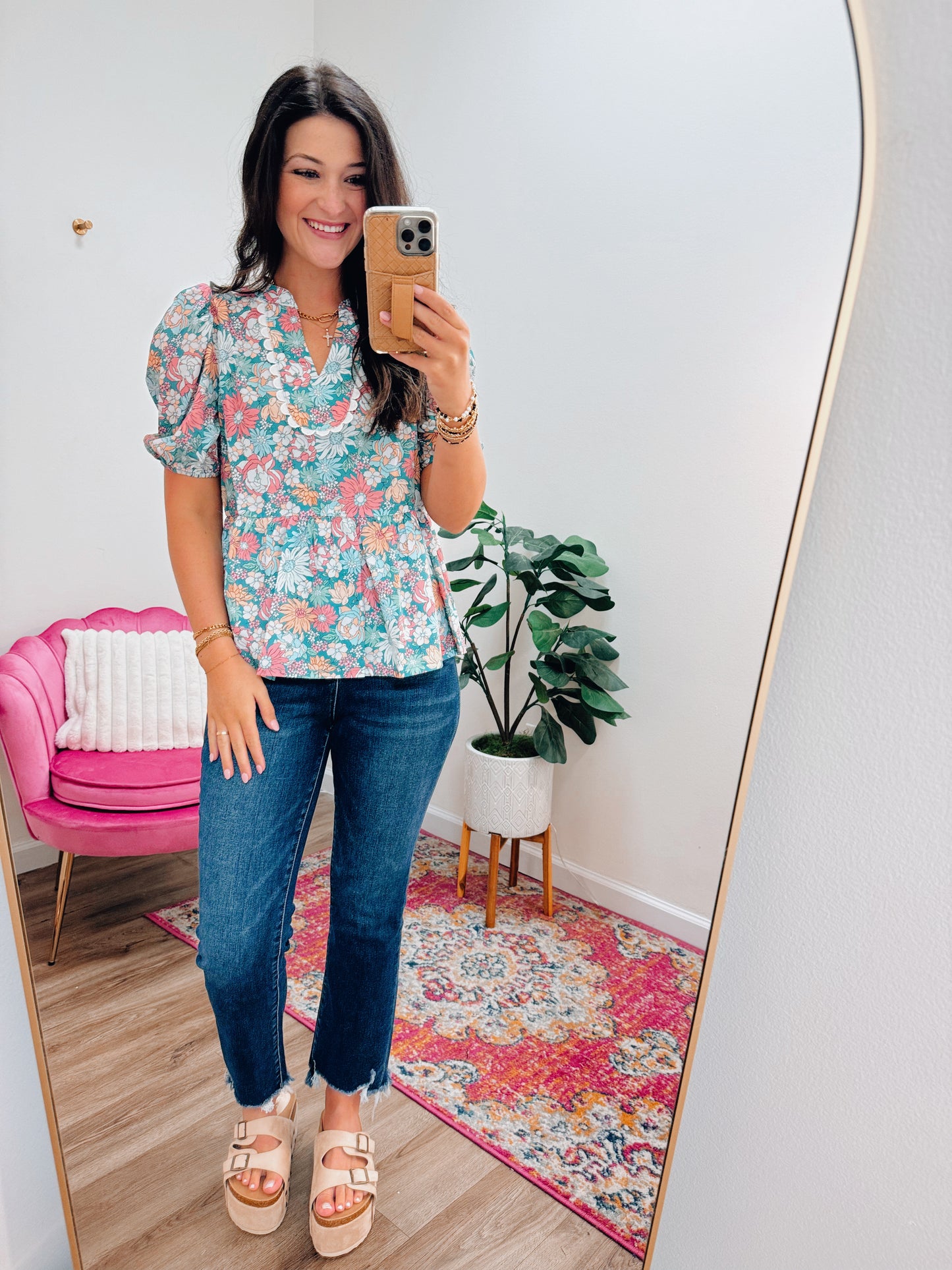 Remi Floral Puff Sleeve Top