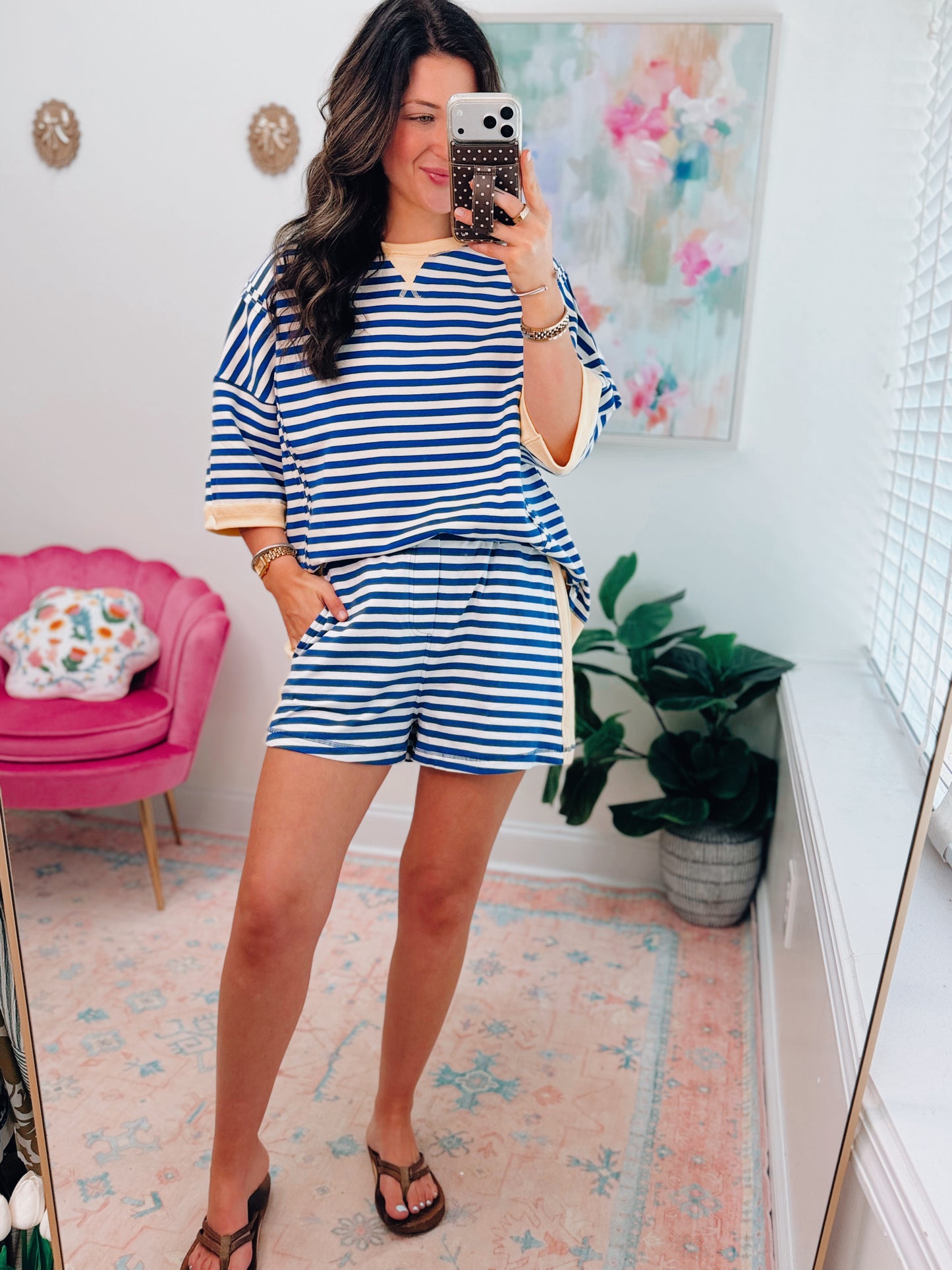 Easy Stripes Color Block Shorts