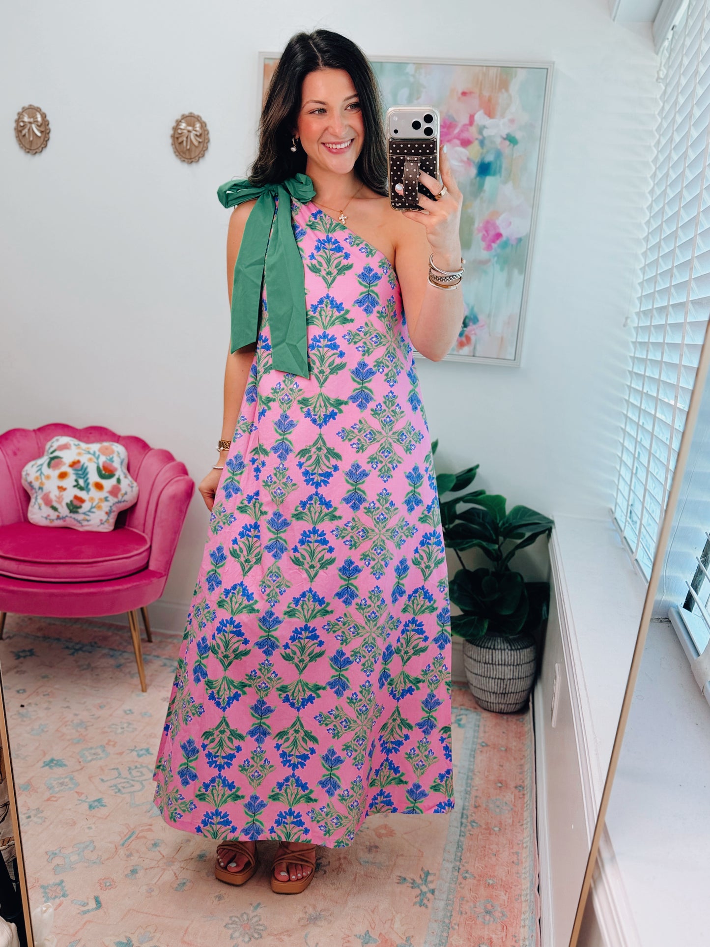 Kennedy Floral One Shoulder Maxi Dress