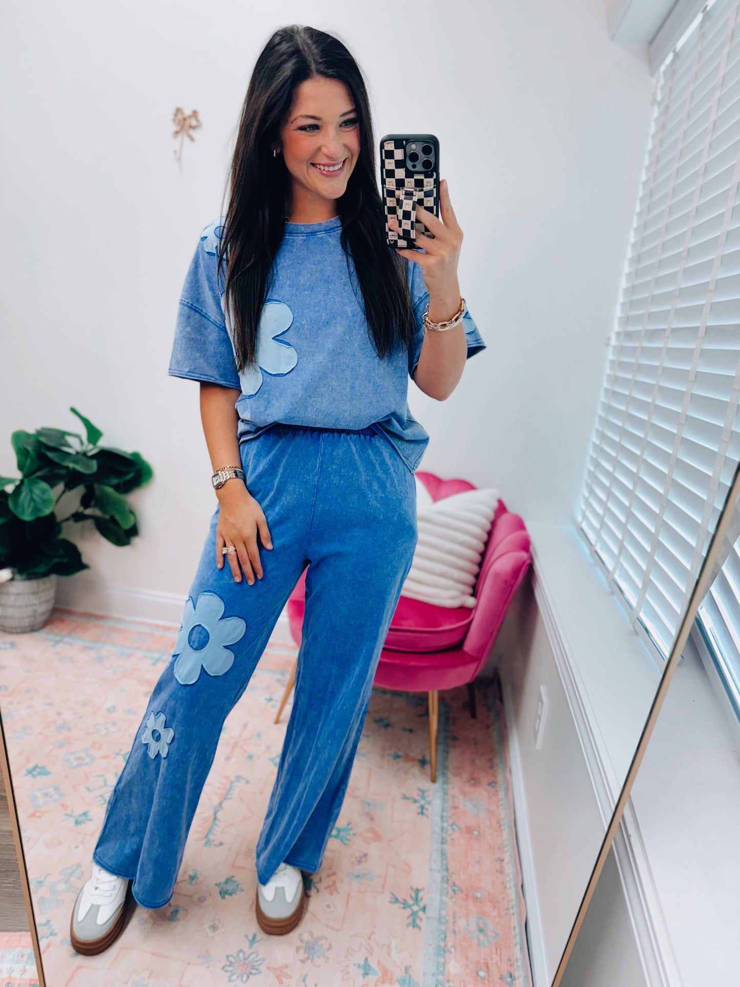 Dallas Mineral Patched Pant Set