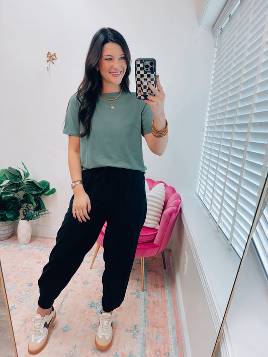 Classic Boxy Fit Tee - Silky Pine