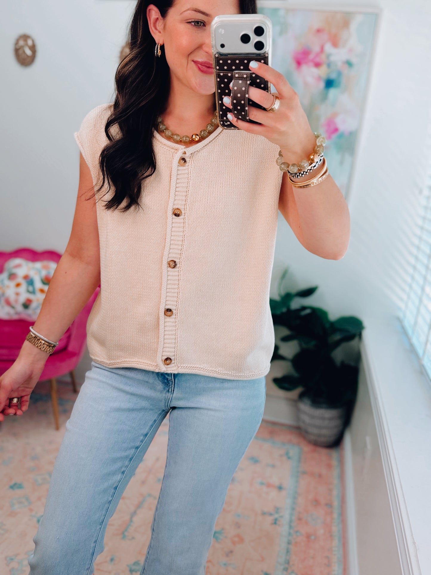 Kellan Raw Edge Knit Top