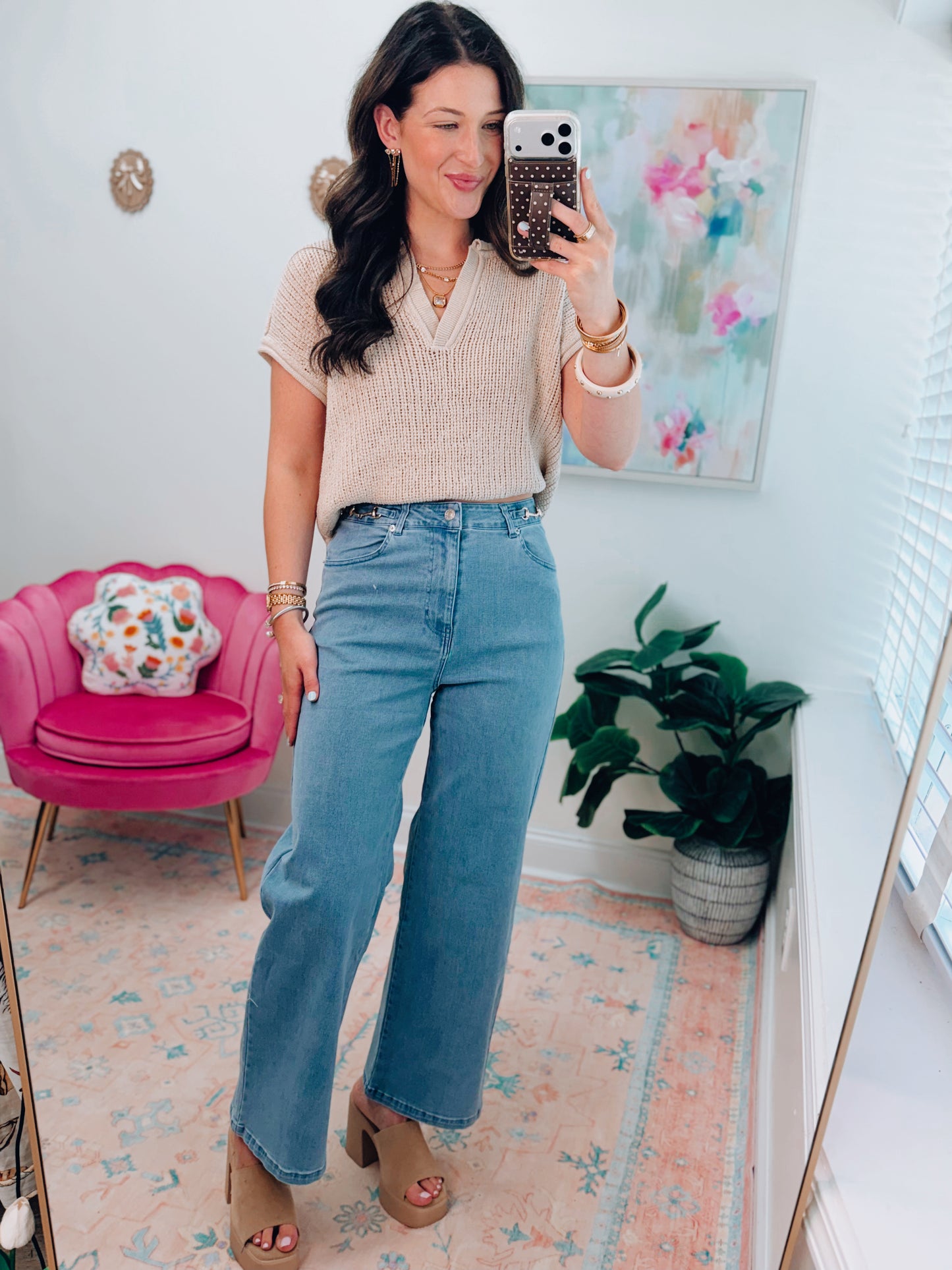Clove Horsebit Denim
