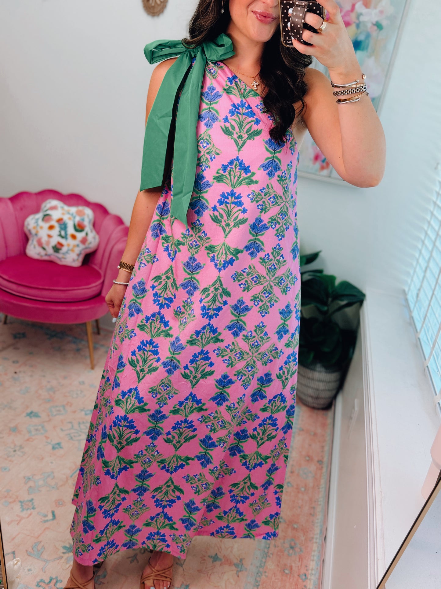 Kennedy Floral One Shoulder Maxi Dress