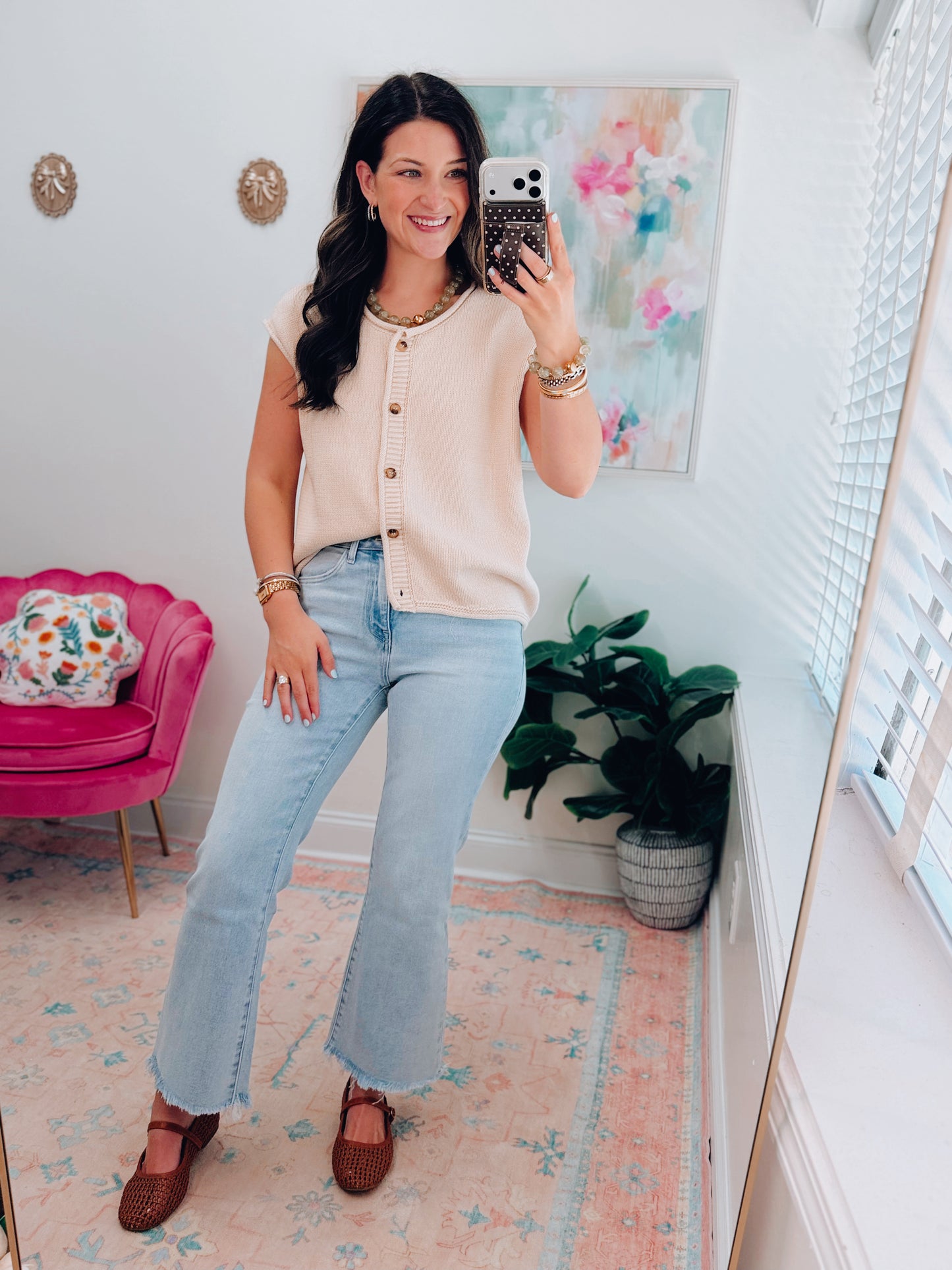 Kellan Raw Edge Knit Top