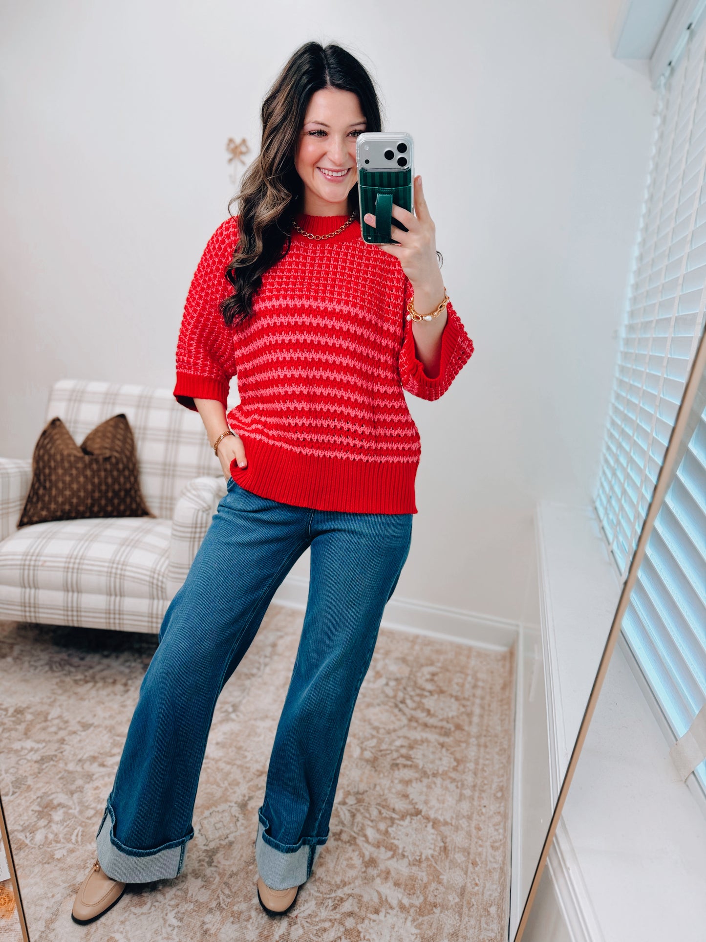 Stripe Slouch Sweater