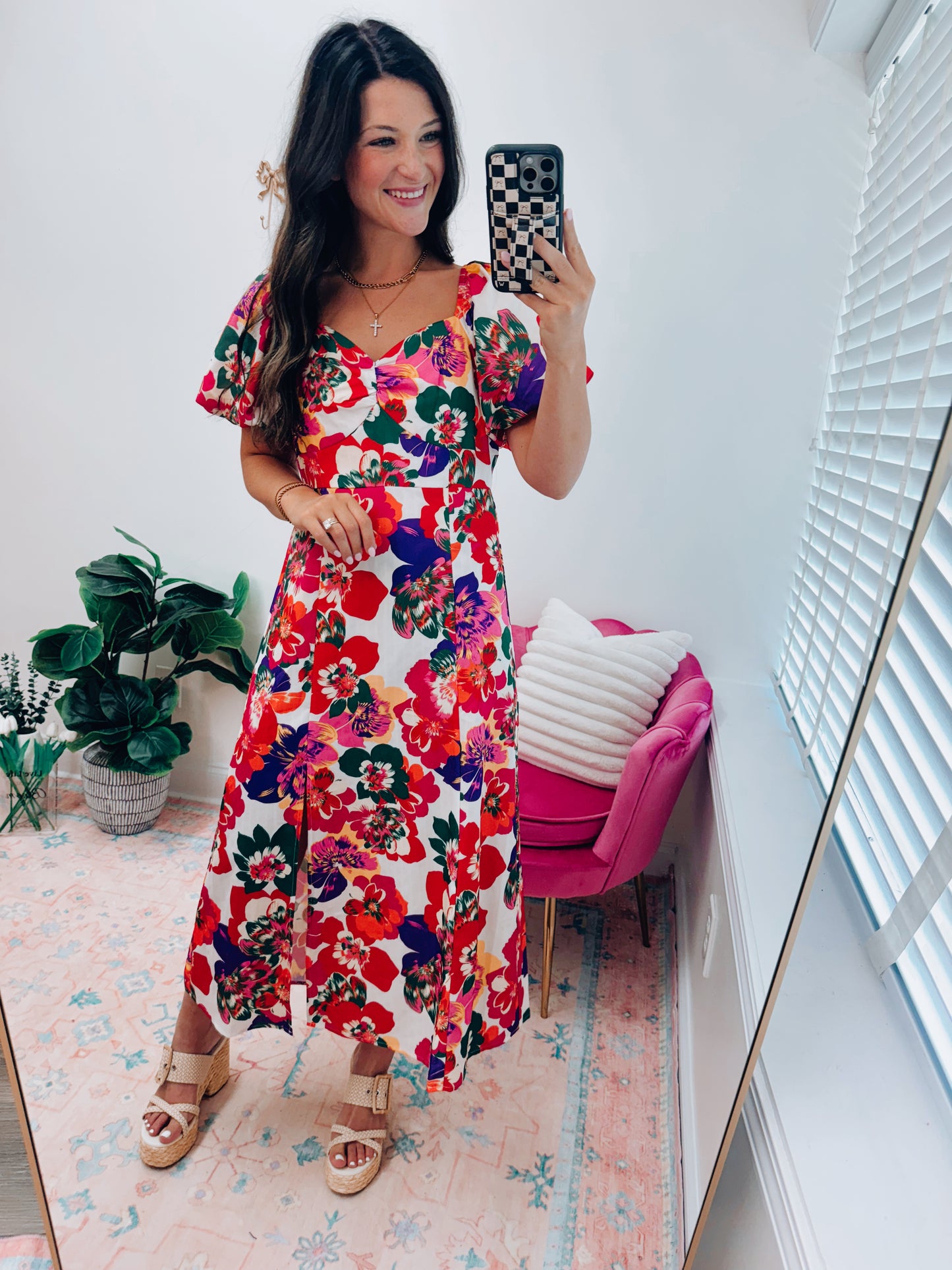 Paradise Babydoll Midi Dress