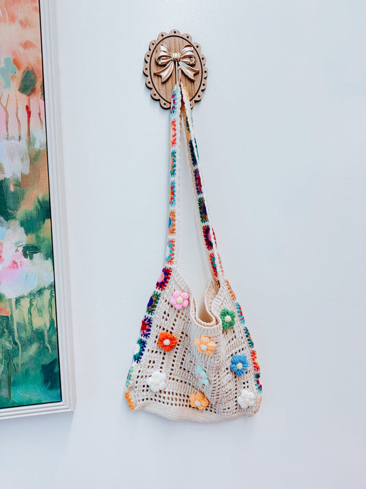 Kova Floral Crochet Tote