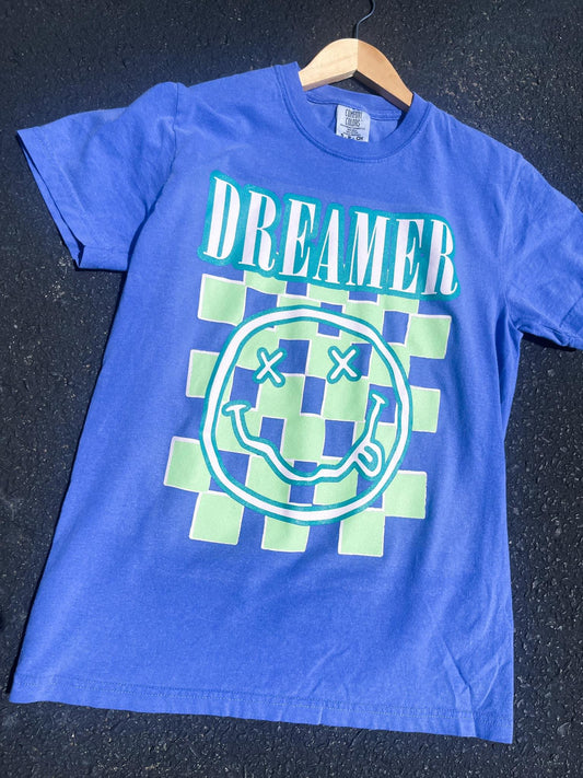 Dreamer Checkered Graphic Tee