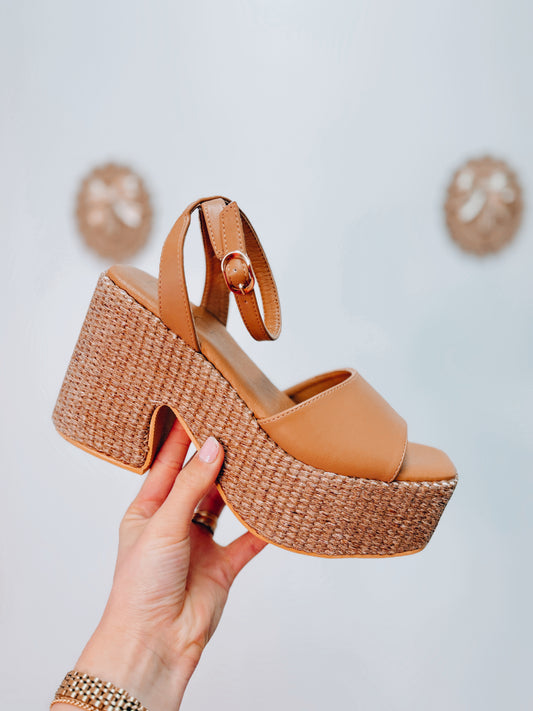 Matisse Arden Cognac Tan Platforms