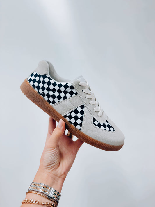 Lily Checkered Sneakers