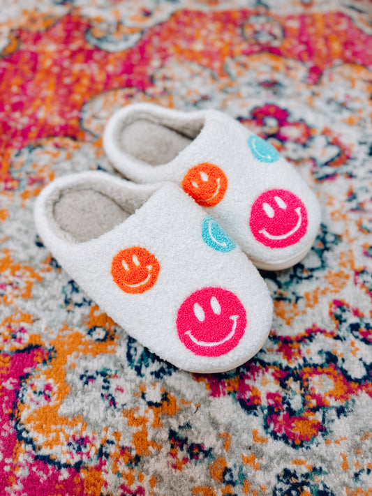 Multi Smiley Slippers