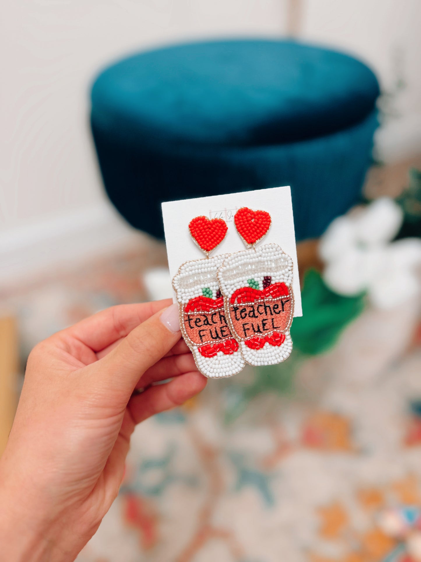 Teacher Fuel Beaded Earrings