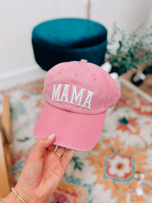 MAMA Baseball Hat - Pink