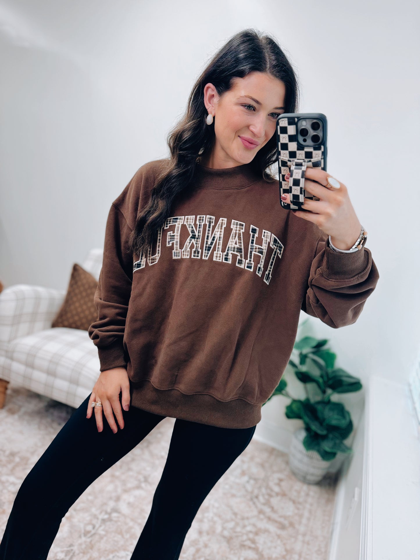 The Mock Club Pullover - THANKFUL