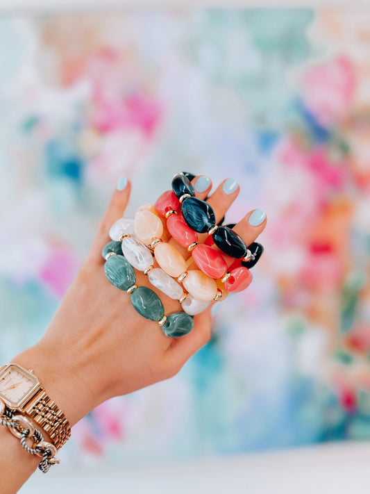 Noa Acrylic Beaded Bracelets