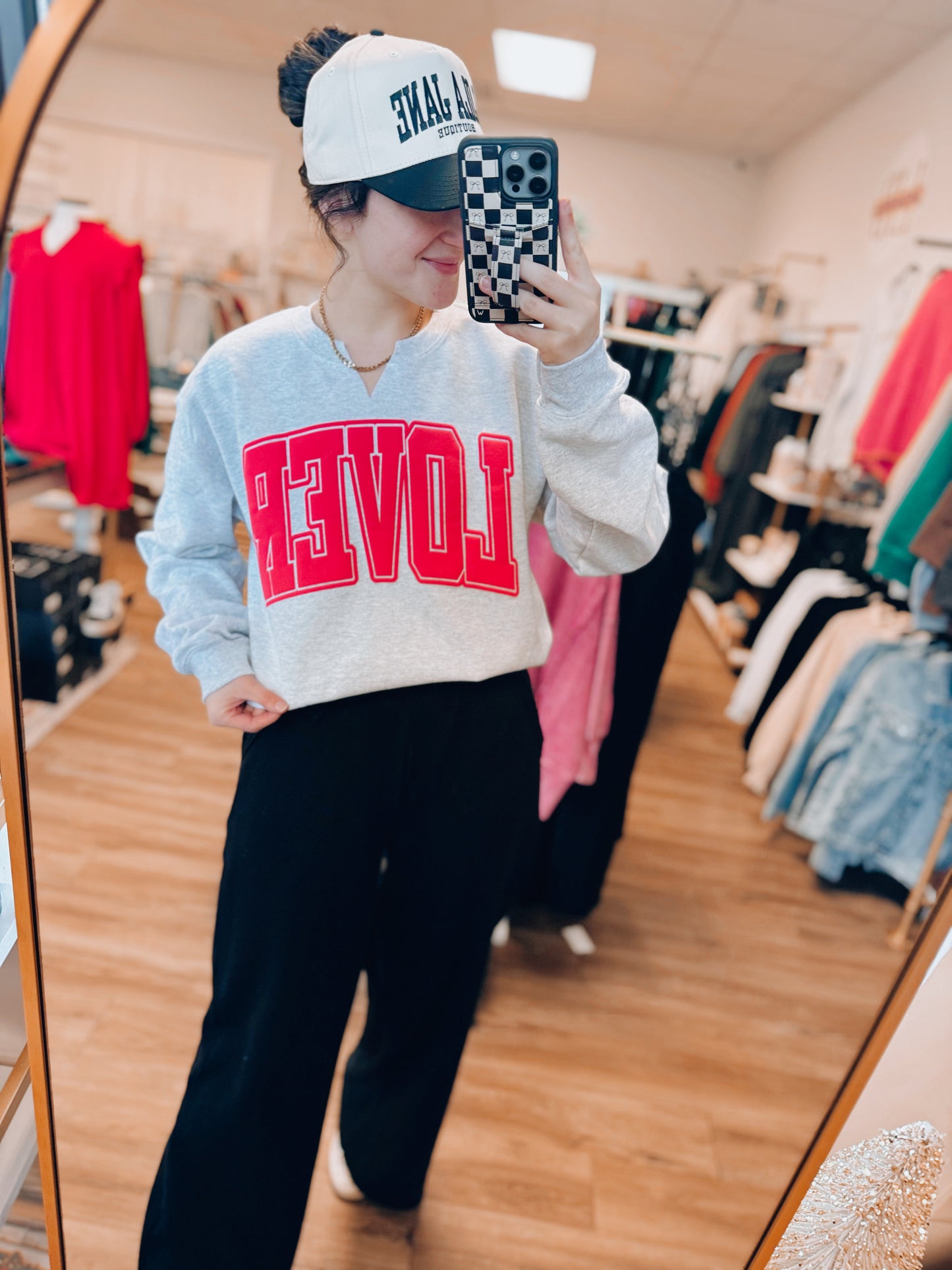 LOVER Notch Neck Crewneck