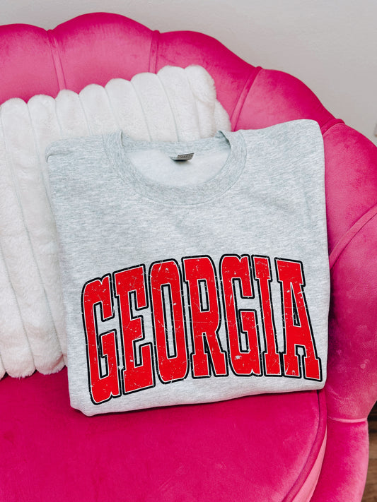 GEORGIA Heather Gray Sweatshirt