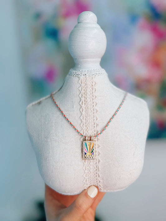Colorful Sunshine Braided Necklace