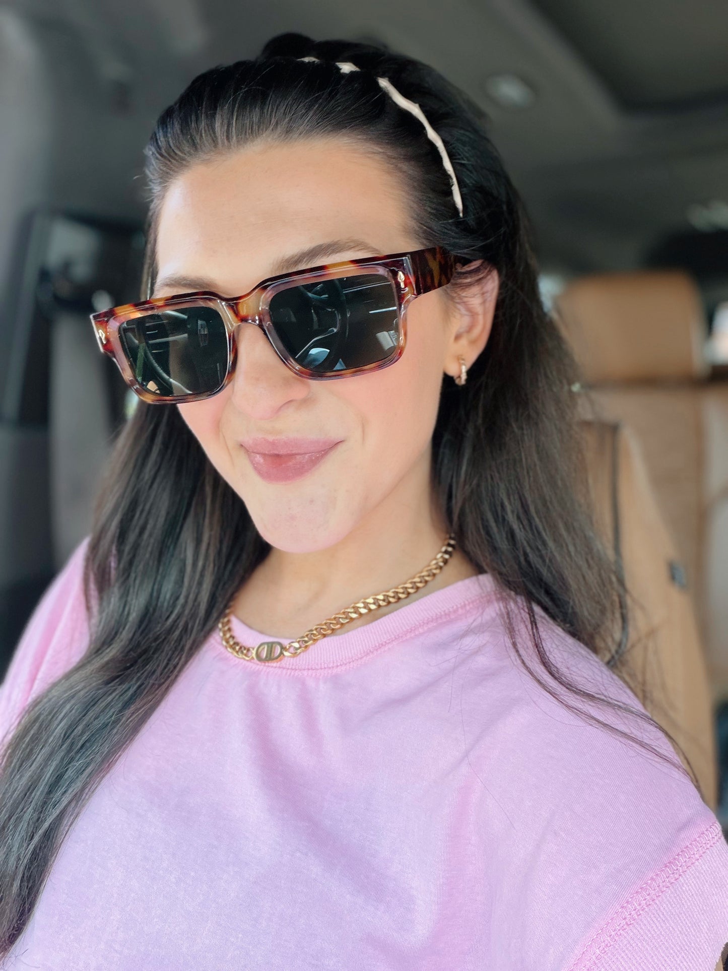 Rowan Chic Sunglasses - Green Lens