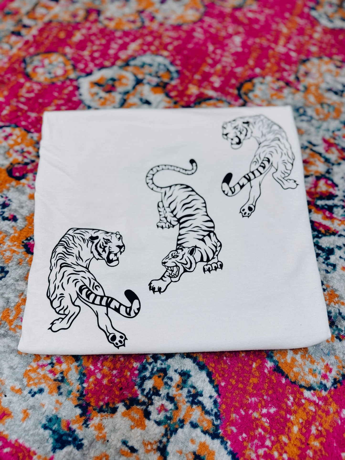 Retro Triple Tiger Graphic Tee