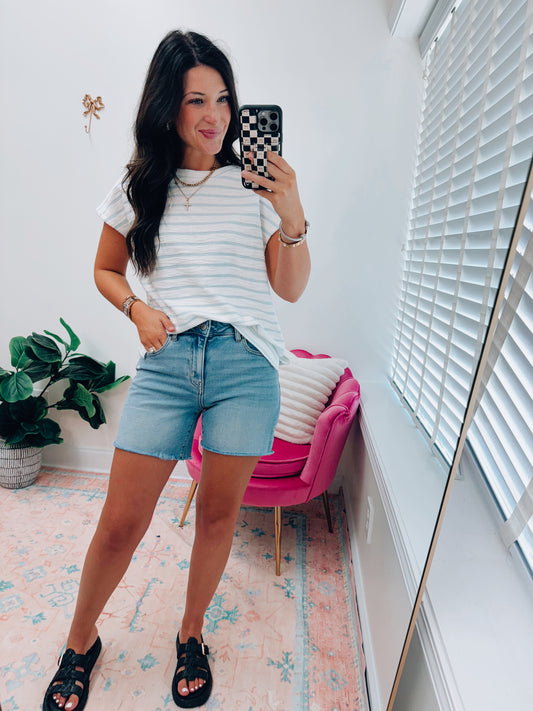 Rae Light Denim Shorts