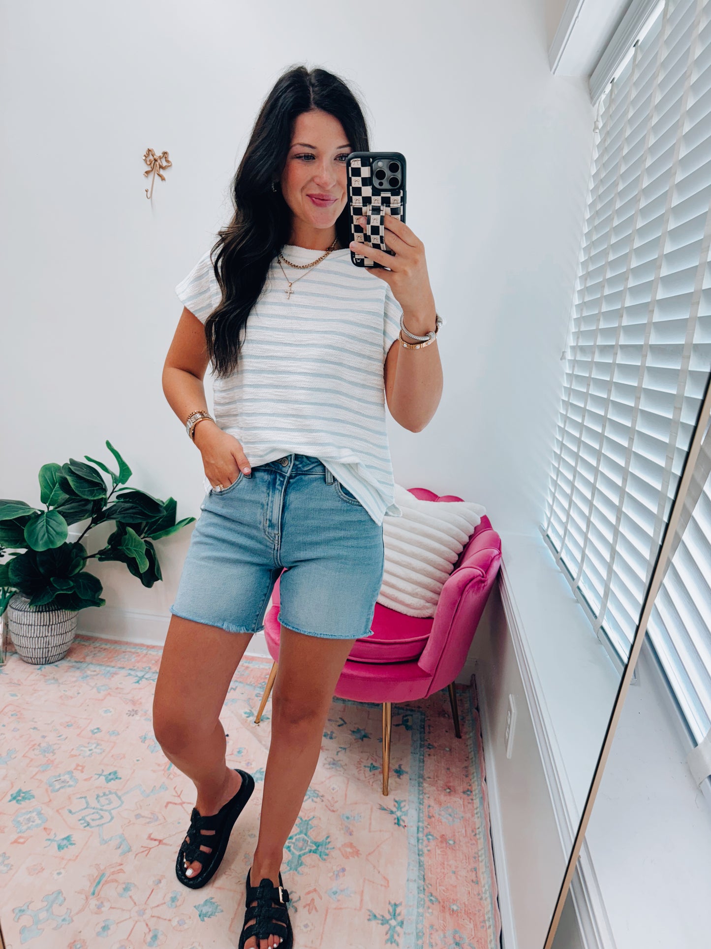 Rae Light Denim Shorts