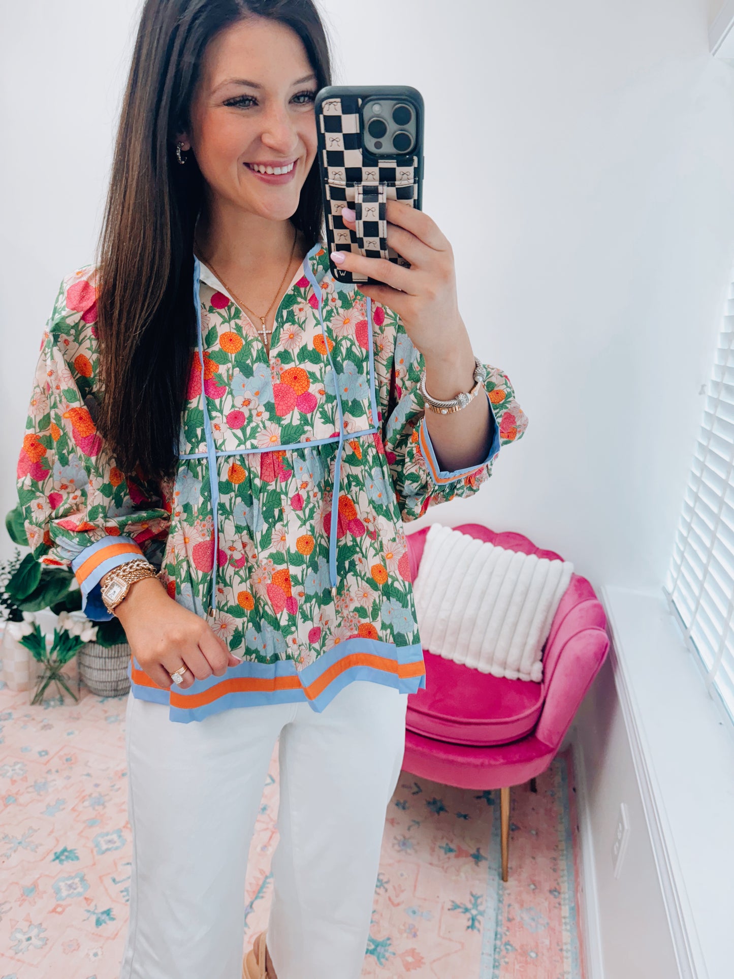CURVY Marigold Mix Top