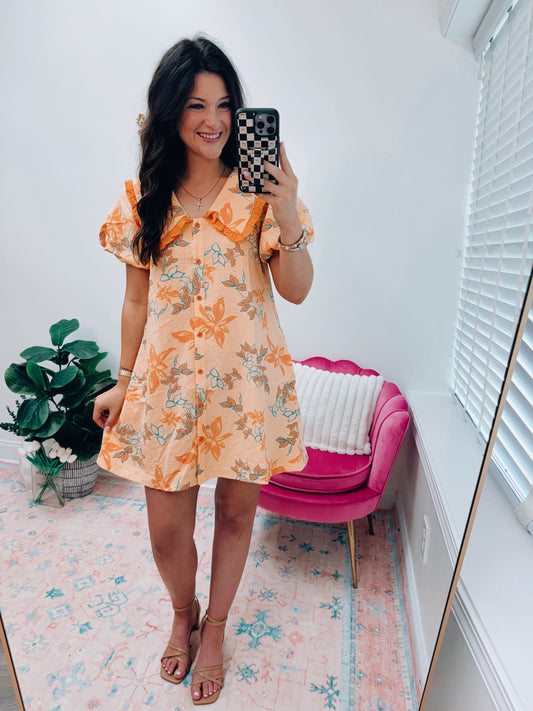 Papaya Multi Floral Mini Dress