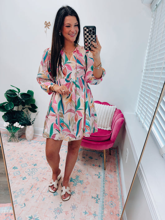 Mitzy Abstract Mini Dress