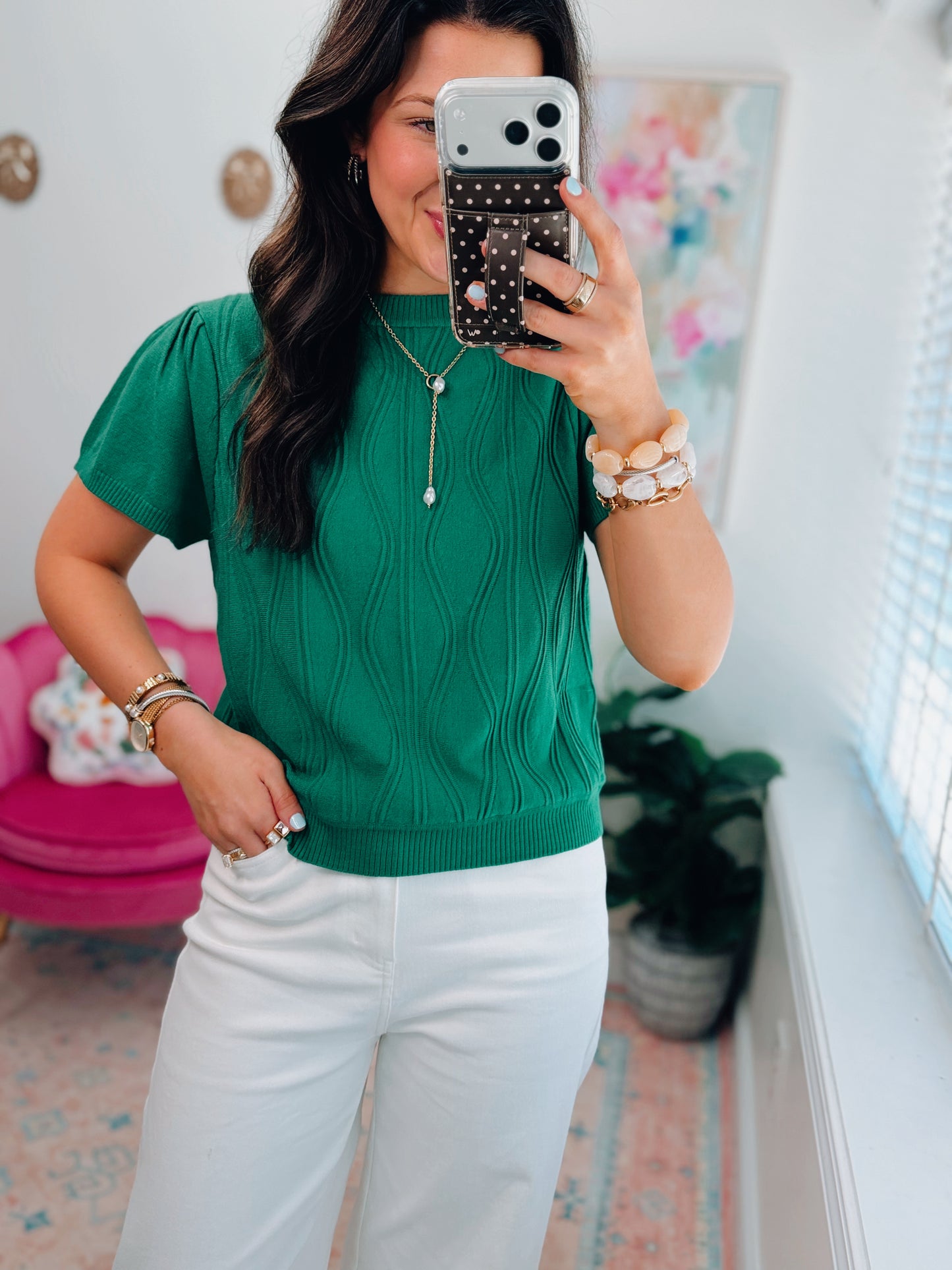 Kelly Wave Sweater Top