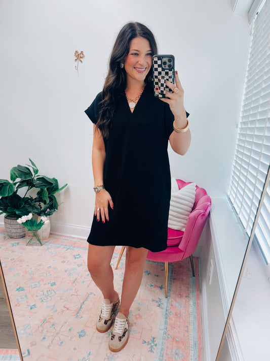 Callie V-Neck Mini Dress