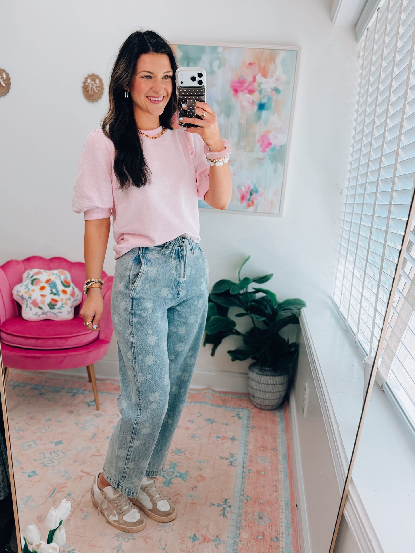 Dandelion Tie Barrel Denim