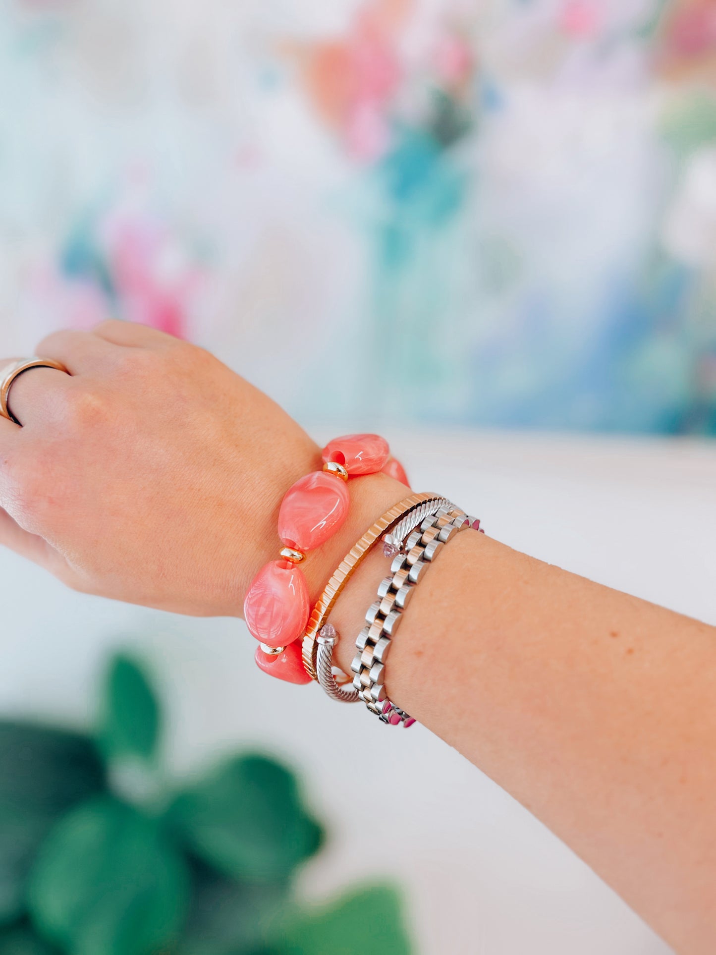 Noa Acrylic Beaded Bracelets