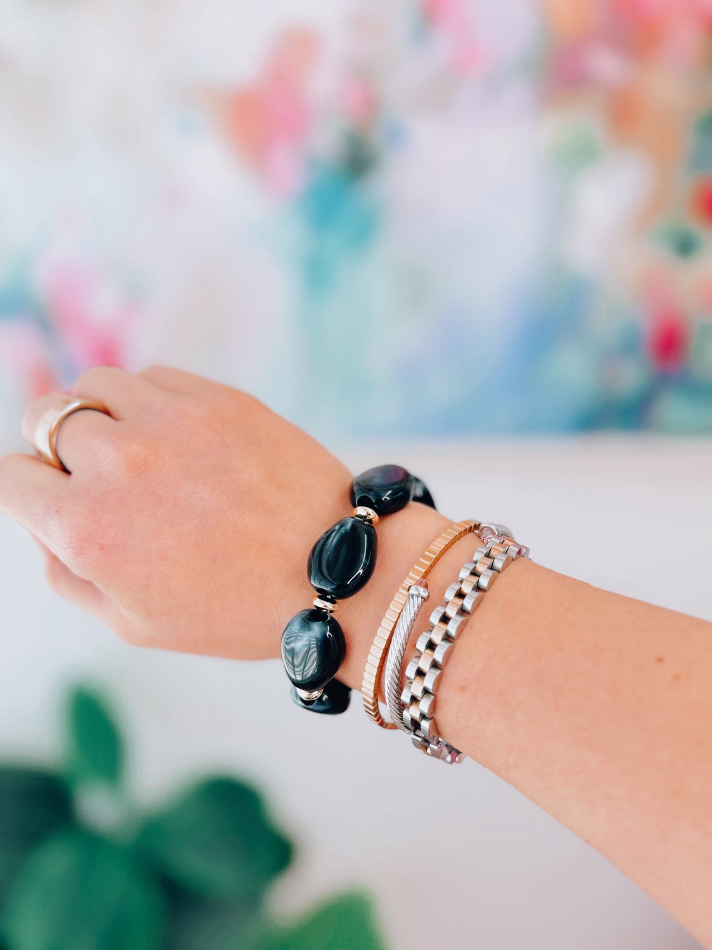 Noa Acrylic Beaded Bracelets