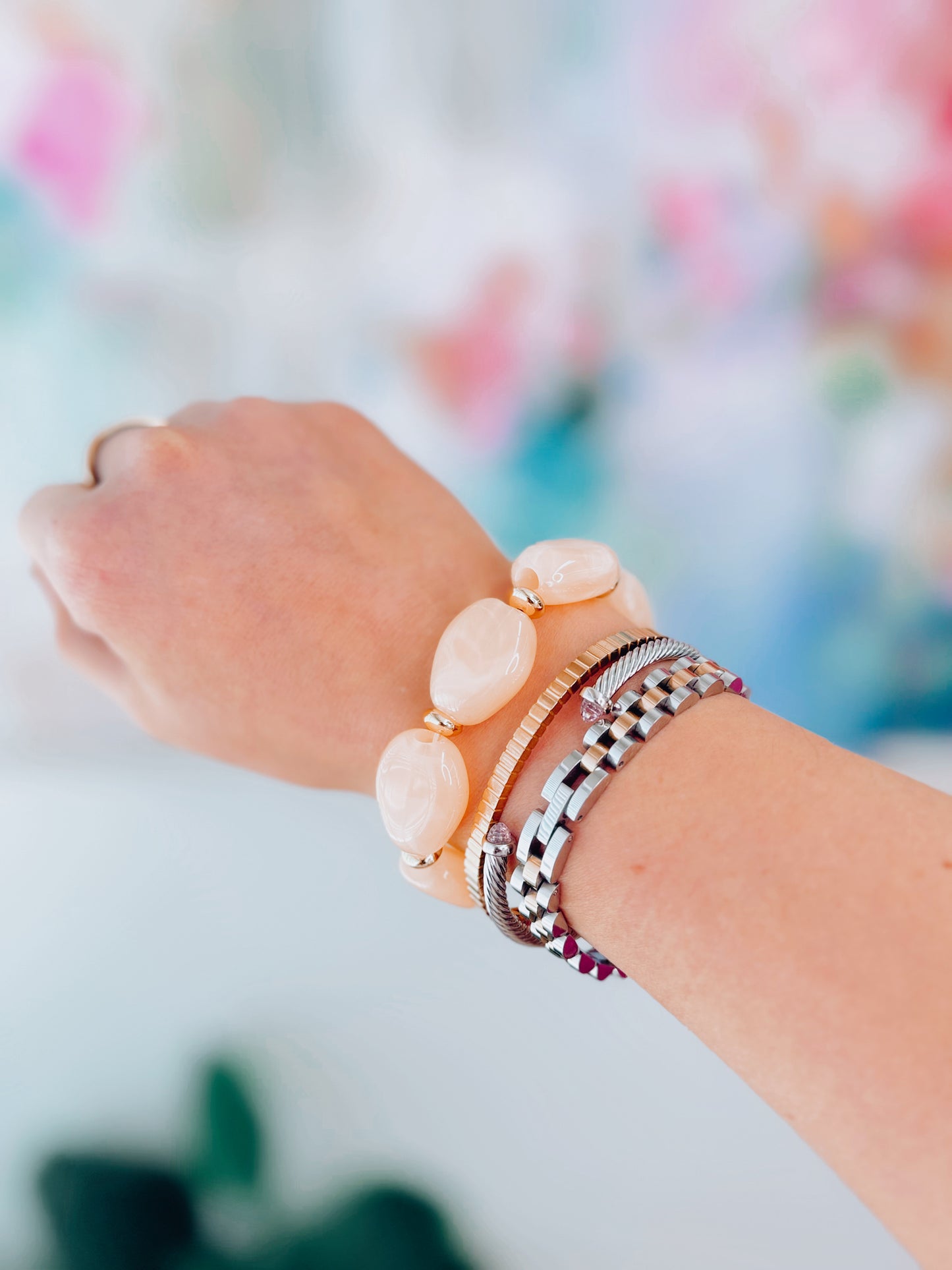 Noa Acrylic Beaded Bracelets
