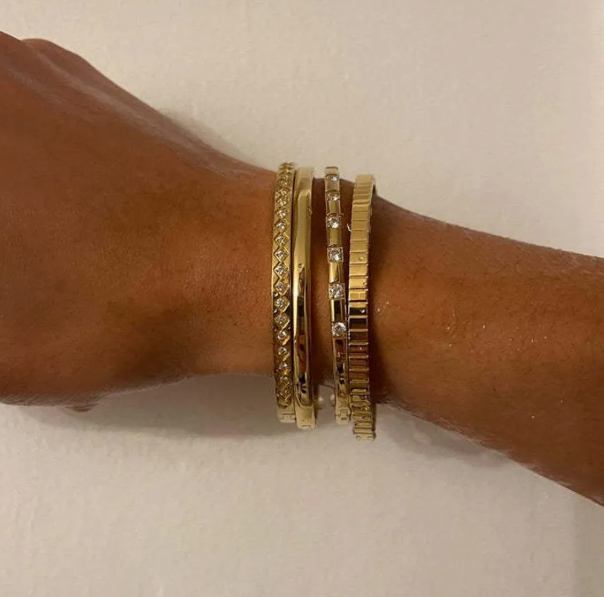 18K Gold Plated Luxe Bangles