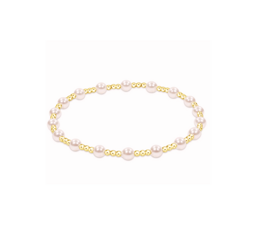 18K Gold Plated Luxe Pearl Beaded Bracelet - Jaycee