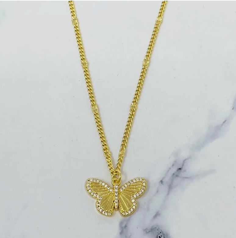 Butterfly in Flight Necklace