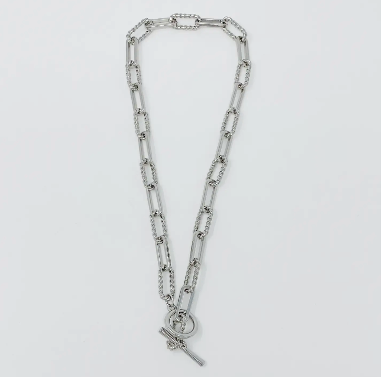 Toggle Chain Necklace - Silver