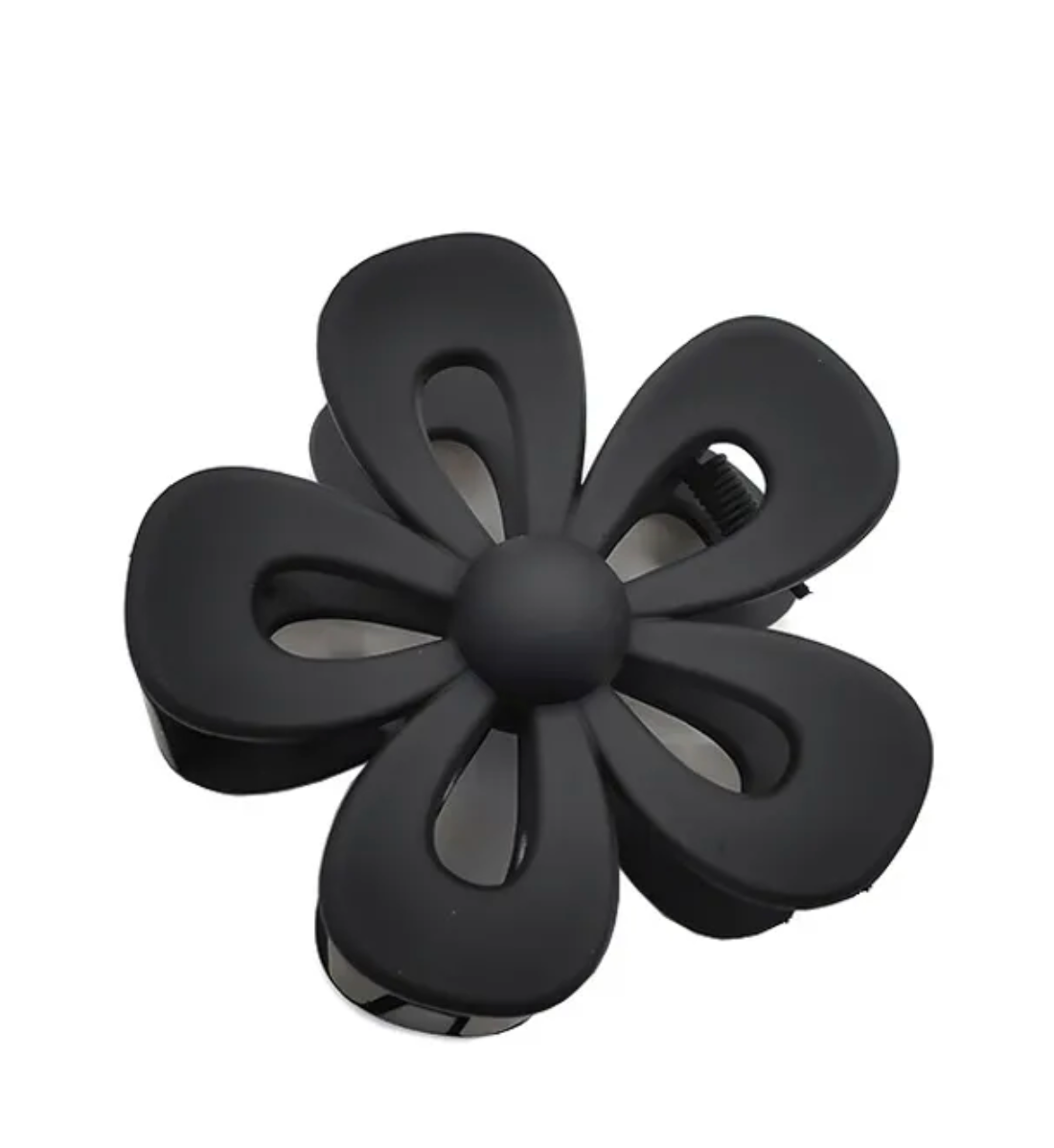 Black Flower Clip