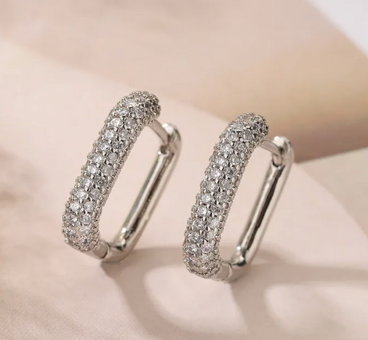 So Chic Hoop Earrings - Silver