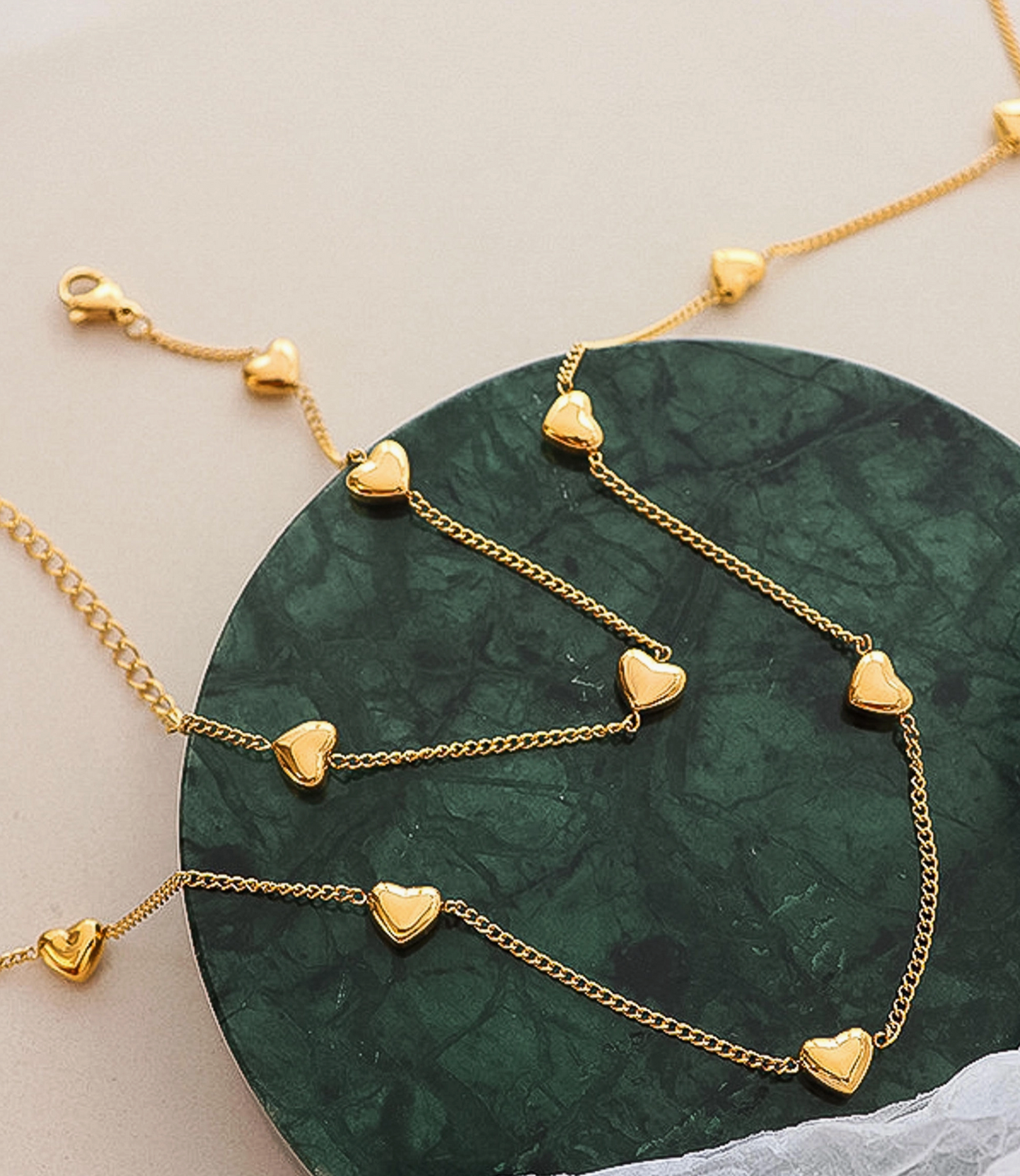 Gold Plated Heart Dainty Necklace