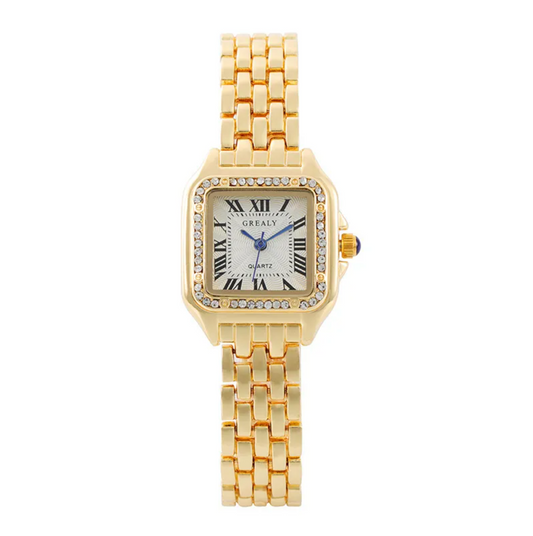 Vintage Style Gold Diamond Watch