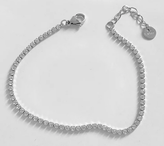 Stainless Steel Mini Tennis Bracelet