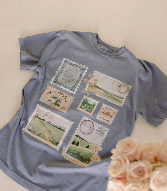 Psalms 23 Stamp Graphic Tee