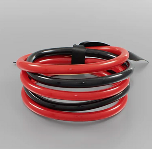 Game Day Jelly Bangle Stack - Red/Black