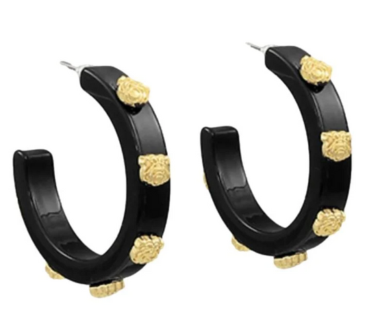 Bulldog Hoops - Black