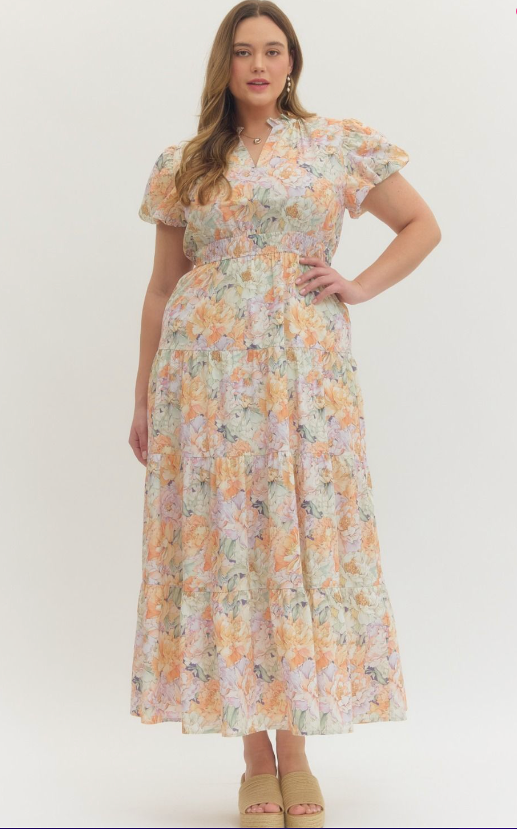 CURVY Ivy Smocked Maxi Dress