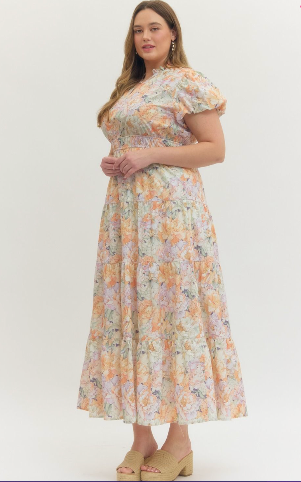 CURVY Ivy Smocked Maxi Dress